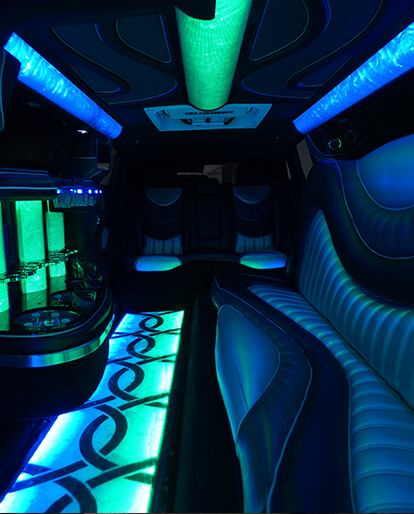 12 passenger limousine lounge